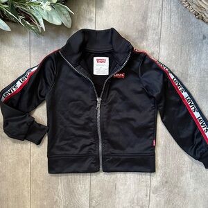 Levi’s Toddler Athletic Zip Black Jacket 2T Toddler Zip Track Athletic Jacket